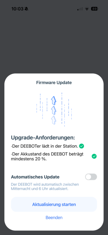 Test – ECOVACS DEEBOT X12 OmniCyclone – Saug- und Wischroboter mit FocusJet IMG 9011 368x800 - Test – ECOVACS DEEBOT X12 OmniCyclone – Saug- und Wischroboter mit FocusJet