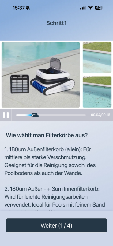 IMG 1226 369x800 - Test &ndash; ECOVACS ULTRAMARINE P1 &ndash; Poolroboter