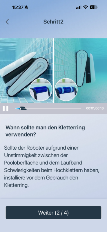 IMG 1228 369x800 - Test &ndash; ECOVACS ULTRAMARINE P1 &ndash; Poolroboter