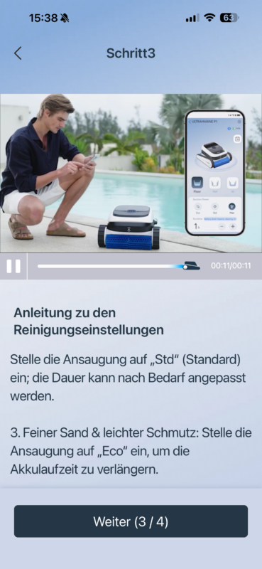 IMG 1230 369x800 - Test &ndash; ECOVACS ULTRAMARINE P1 &ndash; Poolroboter