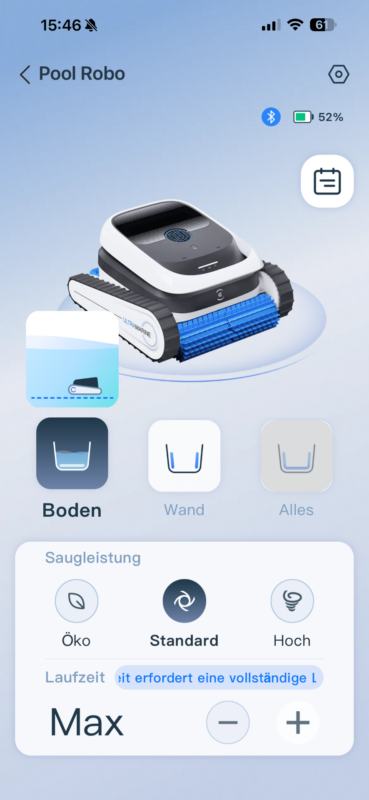 IMG 1249 369x800 - Test &ndash; ECOVACS ULTRAMARINE P1 &ndash; Poolroboter